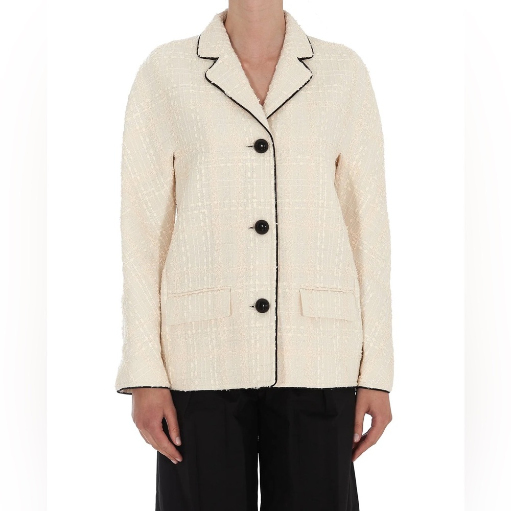 Tory Burch Plaid Tweed Jacket